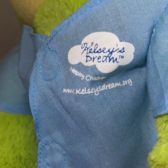 Hopper The Cancer Crusher 11” Frog Plush by Kelsey’s Dream Helping Kids in Need - Picture 8 of 16